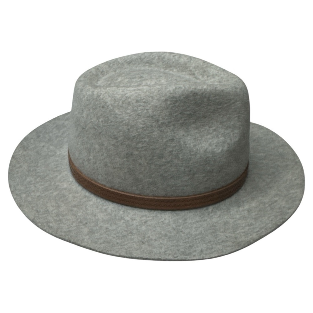 Kooringal Wool Felt Gray Kallie Safari Fedora Hat OS - Picture 4 of 13